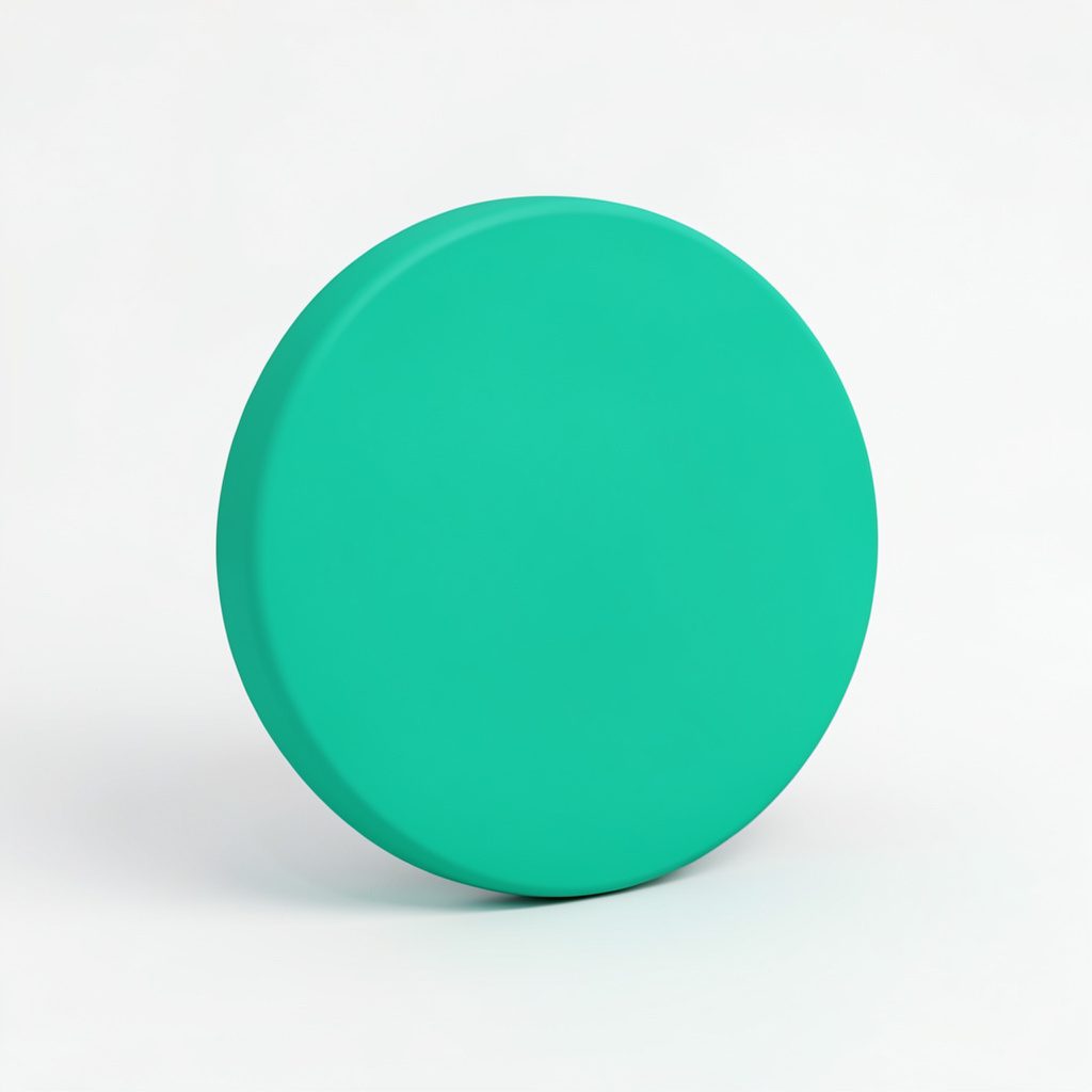 Small teal circular badge icon